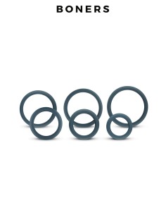 Set de 6 anneaux de pénis larges - Boners 2