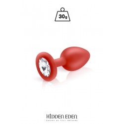 Plug bijou silicone rouge S - Hidden Eden