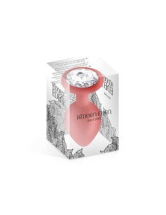 Plug bijou silicone rouge M - Hidden Eden 2