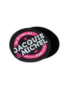 Ecusson rond velcro Jacquie et Michel