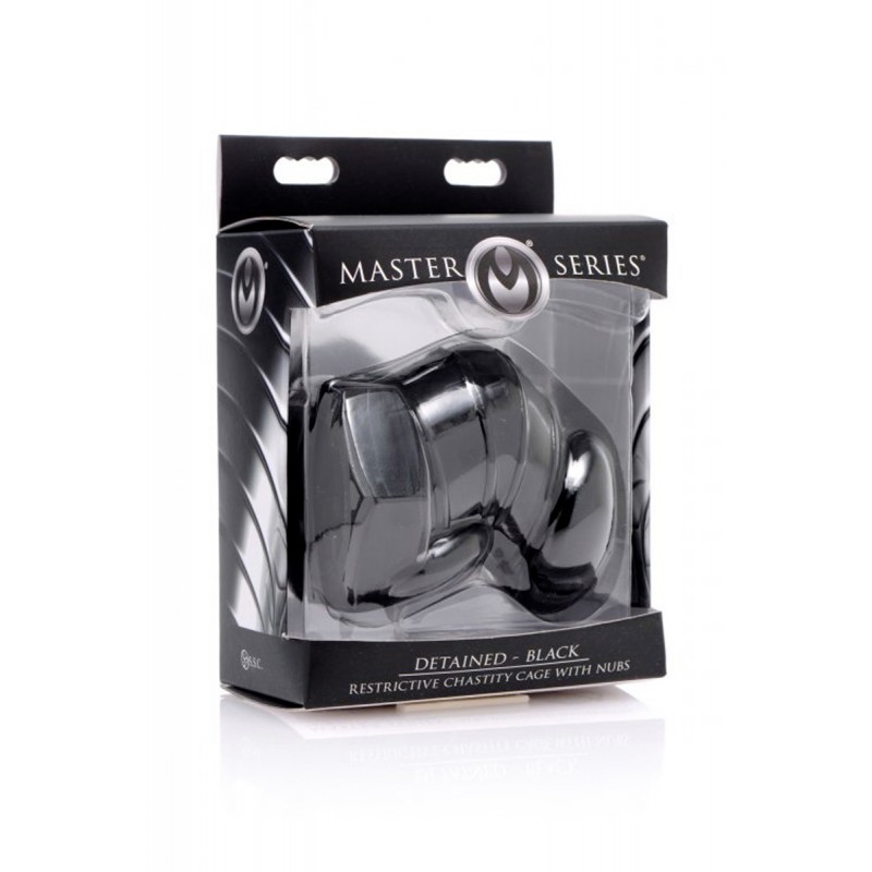 Cage de chasteté restrictive noire - Master Series Cage de chasteté restrictive noire - Master Series