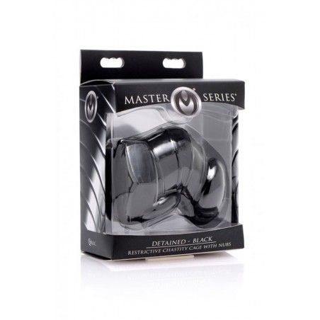 Cage de chasteté restrictive noire - Master Series Cage de chasteté restrictive noire - Master Series