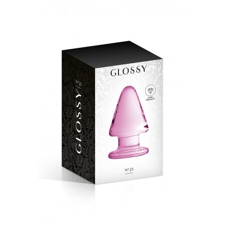 Plug anal verre Glossy Toys n° 23 Pink Plug anal verre Glossy Toys n° 23 Pink