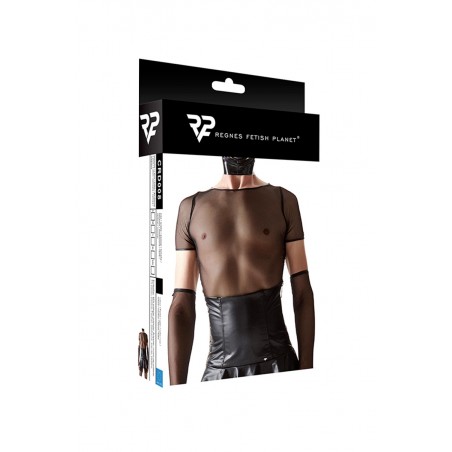 T-shirt en résille noire - Regnes T-shirt en résille noire - Regnes