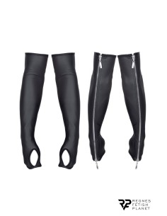 Gants longs en wetlook avec fermetures éclair - Regnes 2