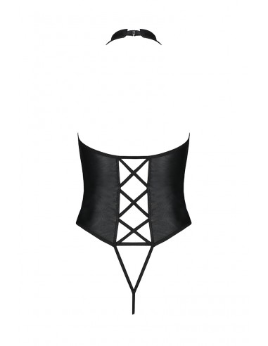 Body ouvert faux cuir Nancy - Passion