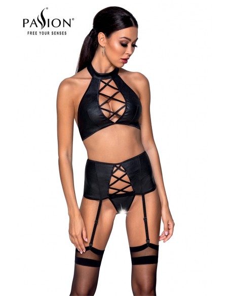 Ensemble sexy faux cuir Nancy - Passion Ensemble sexy faux cuir Nancy - Passion