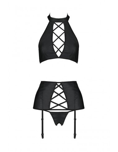 Ensemble sexy faux cuir Nancy - Passion Ensemble sexy faux cuir Nancy - Passion