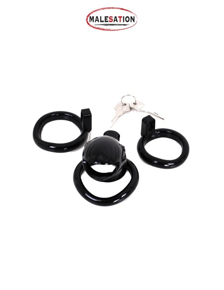 Cage de chasteté ABS noire - Malesation