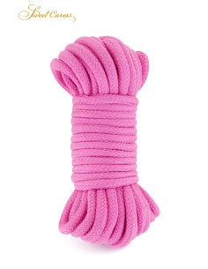 Corde de bondage rose 10m - Sweet Caress