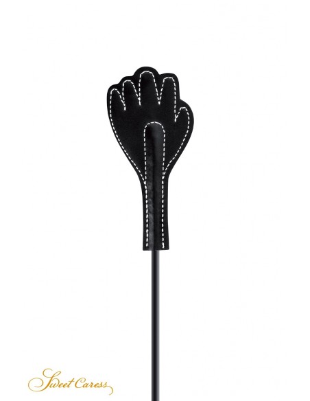 Mini cravache main avec plumes noires - Sweet Caress Mini cravache main avec plumes noires - Sweet Caress