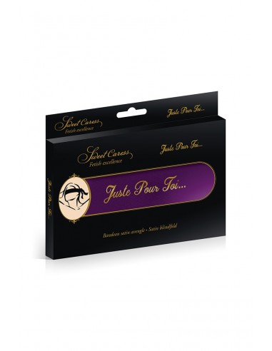Bandeau BDSM satin pourpre - Sweet Caress Bandeau BDSM satin pourpre - Sweet Caress