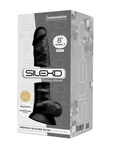 Gode double densité noir 20 cm - SilexD 2