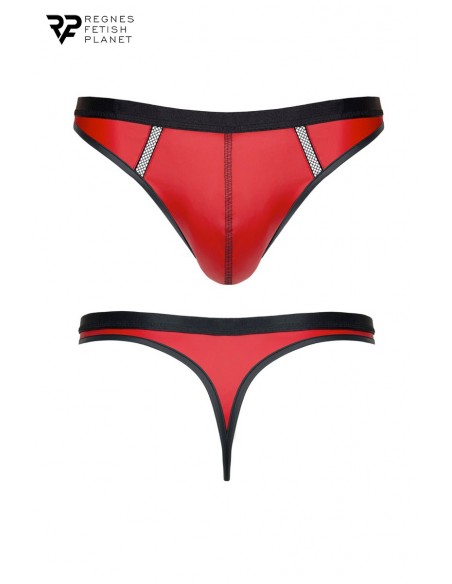 String en wetlook rouge - Regnes String en wetlook rouge - Regnes
