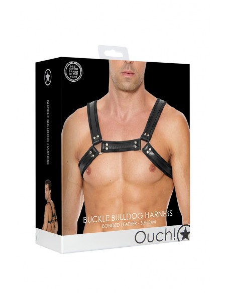 Harnais Buckle Bulldog noir - Ouch! Harnais Buckle Bulldog noir - Ouch!