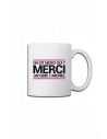 Mug blanc J&M - On dit merci qui ?