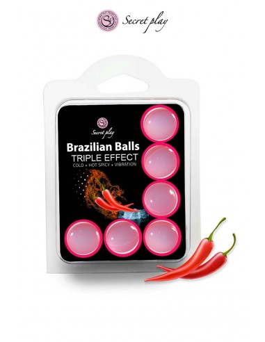 6 Brazilian Balls triple effets - Secret Play