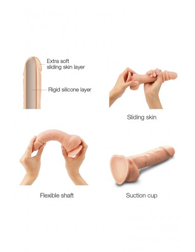 Gode double densité sliding skin XXL - Strap On Me Gode double densité sliding skin XXL - Strap On Me