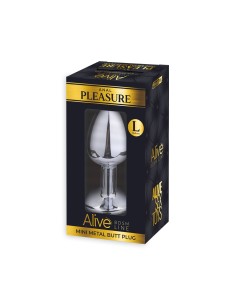 Plug métal bijou rouge L - Alive 2