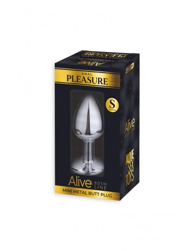 Plug métal bijou noir S - Alive Plug métal bijou noir S - Alive