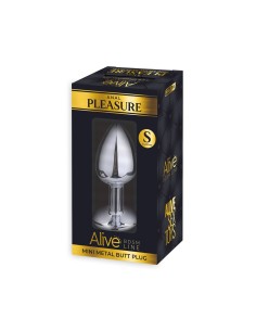 Plug métal bijou rose S - Alive 2