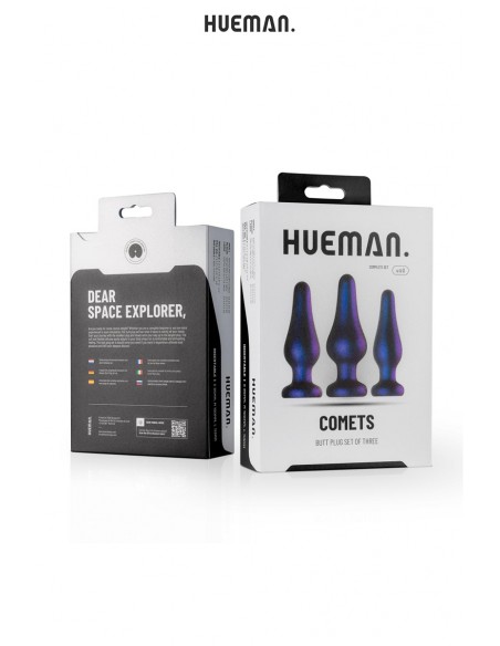 Kit 3 plugs anal Comet - Hueman Kit 3 plugs anal Comet - Hueman