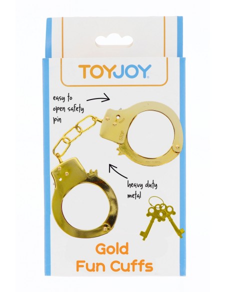 Menottes métal dorées - Toy Joy Menottes métal dorées - Toy Joy