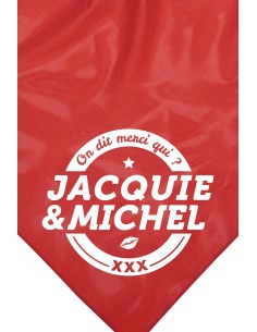 Bandana rouge Jacquie & Michel 2